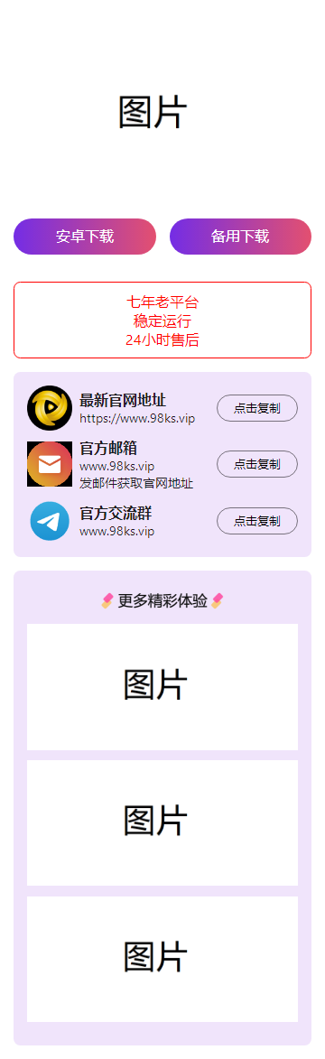 首发最火的软件宣传单页源码